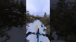 Fatbiking down a NH 4k footer part 1......