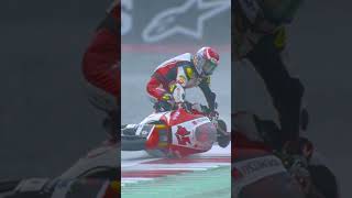 Crashing?  No this is surfing!  #shorts #moto2