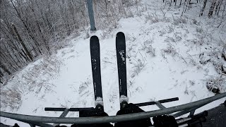 Top to Bottom on Blue Trails at Mont Cascades...