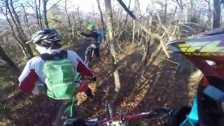 Test di alcuni passaggi sul Trail 'La cava'