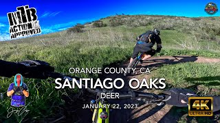 MTB Riding Deer At The Oaks, January 22, 2023