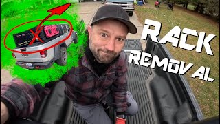 Removing The Go Rhino Rack From The Jeep Gladiator