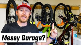 Build your own Garage Bike Rack For UNDER $20