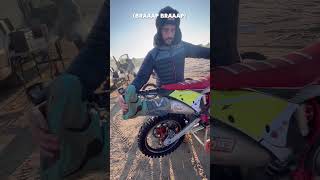 Dirt biking hack: how to warm your boots  #shorts