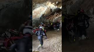 This hard enduro race starts in a cave  #shorts