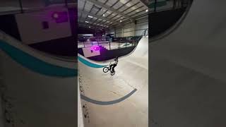 Bmx Manual nose bonk to flip in foam pit  #bmx...