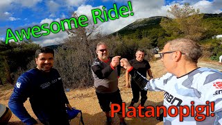 Slippery group ride at Platanopigi! MTB in Greece!