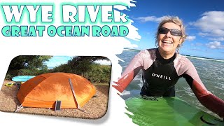 Surf beach camping - Wye River - Great Ocean...