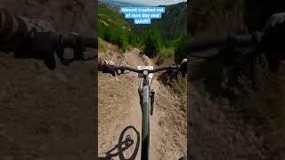 Almost ended his race day right there! #mtb...