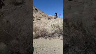 Fun Natural Desert Rock Roll MTB! #shortsvideo