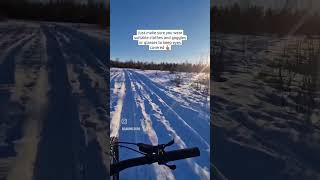 Winter doesn't stop me from riding my e-bike!...