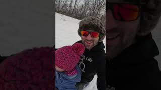 The Joy Of Sledding! #sledding #winter #sled...