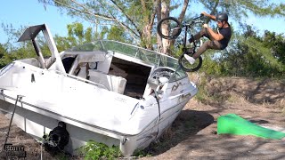 Doing Tricks On A Stolen Boat We Found In The...