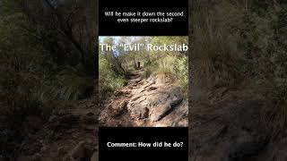 RISKY Rockslab Ride by 9 Yrs Old #shorts...