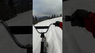 Snowscoot - first ride - SKI Makov SK #shorts