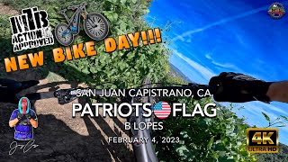 MTB Riding B Lopes, Patriots Flag, SJC, CA,...