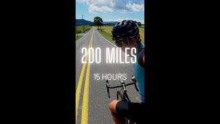 I rode 200 miles