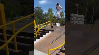 The rail to rail transfer! #trending #scooter