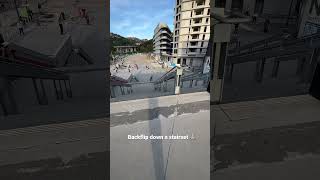 20 stairs MTB Backflip #shorts