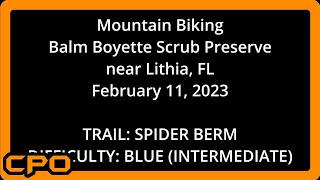 MTB - Spider Berm - Balm Boyette - 2-11-23