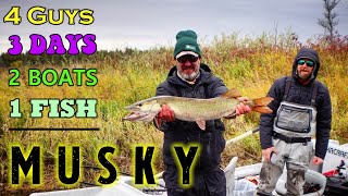 4 Guys, 3 Days, 2 Boats, 1 Fish - MUSKY On The Fly
