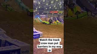 Track guy puts barrier in my way‍♂️...
