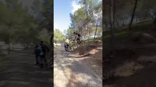 First Spanish road gap on the MTB! #shorts...