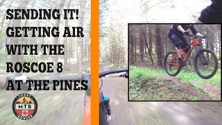 Sending it! Getting Air on the Trek Roscoe 8...