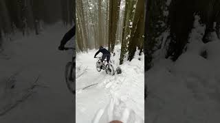 Snow Surfing #mountainbiking #mtb #mtblife #snow