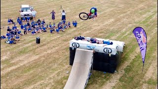 SLOPESTYLE MTB TRICKS AT A SCHOOL!! - HERIOT...