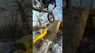 Sharing the Slab - Backwards Nose Wheelie Bike...