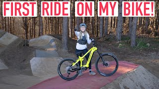 RIDING MY NEW BIKE FOR THE FIRST TIME!