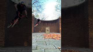 How did he just go up a vertical wall?! 