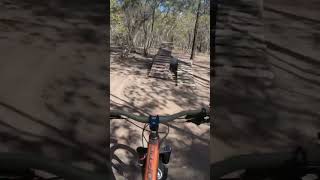 Riding the wooden features! #shortvideo...