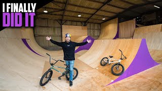 MY FIRST TIME RIDING BMX AT MY HOMEMADE...
