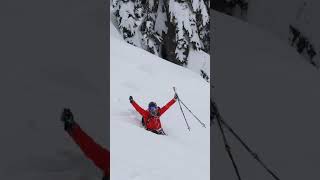 Random crashes in the snow ⛷️#shorts
