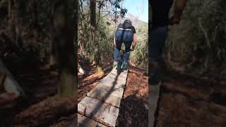 Testing a 14' bike with hydraulic disc brakes