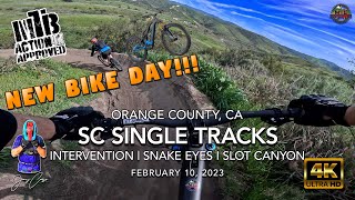 MTB Riding Slot Canyon at San Clemente Single...