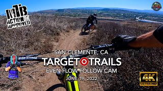 MTB Riding Even Flow Follow Cam at the...
