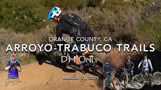 MTB Riding DH Trails at Arroyo-Trabuco, DH...