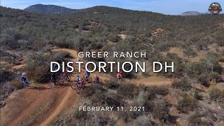 MTB Riding Distortion DH at Greer Ranch, Feb...