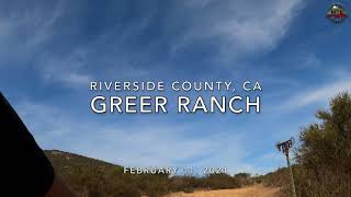 MTB Riding Greer Ranch Trails, Feb 11, 2021