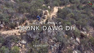 MTB Riding Monk Dawg DH at Greer Ranch, Feb...
