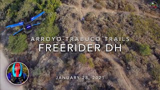 MTB Riding Freerider DH at Arroyo-Trabuco...