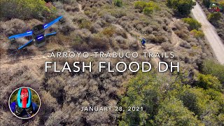 MTB Riding Flash Flood DH at Arroyo-Trabuco...