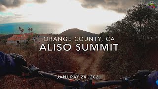 MTB Riding Aliso Summit, Jan 24, 2021
