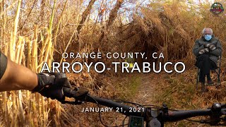 MTB Riding Frank's Bike at the Arroyo-Trabuco...