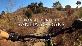 MTB Riding Santiago Oaks Regional Park, Jan...