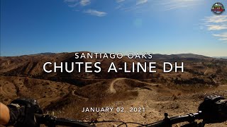 MTB Riding Chutes A-Line DH at Santiago Oaks...