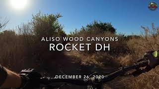 MTB Riding Rocket DH at Aliso Wood Canyons,...